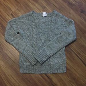 Knitted fuzzy sweater